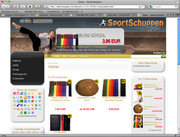 : Unternehmenswebsites: Herstellung, Handel, Vertrieb, Dienstleistung :: sportschuppen.de - Sportartikel aus dem Bereich Kampfsport :